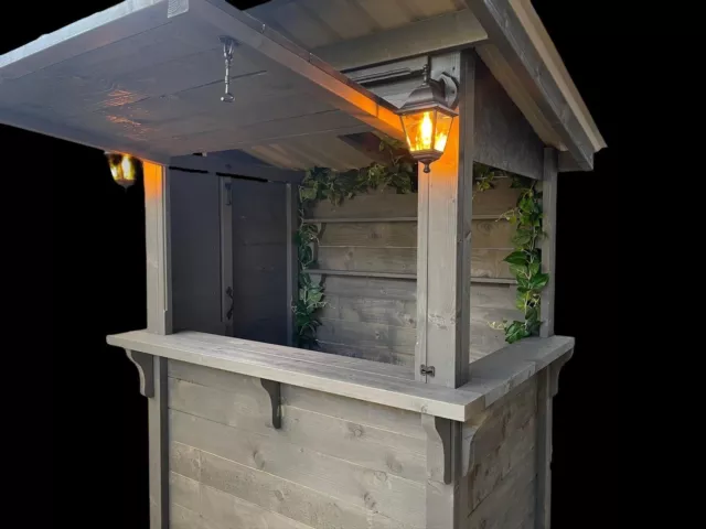 Summer Small Garden Bar Tiki Cocktail bar Patio Style DIY