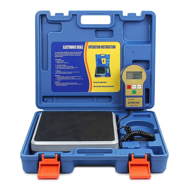 220lbs Electronic Refrigerant Charging Digital Weight Scale HVAC