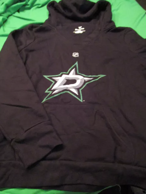 Nwt #21 Robertson Hockey Dallas Stars Womens V Neck Hoodie Sweatshirt Black Med