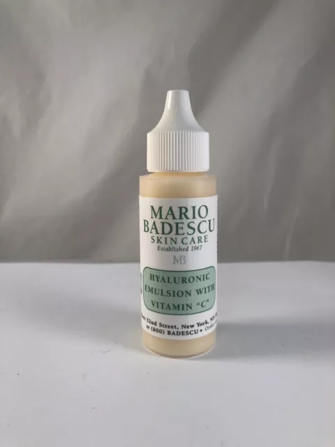 Mario Badescu Hyaluronic Emulsion with Vitamin C - 1 oz / 30 ml - NEW (W36)