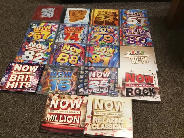 JOB LOT BUNDLE 18 x Now That’s What I Call Music Pop Compilation CDs Yearbook