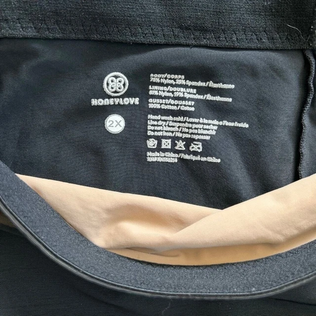 NWOT HONEYLOVE SUPER Power Shorts Black Shapewear Soft Corset NO