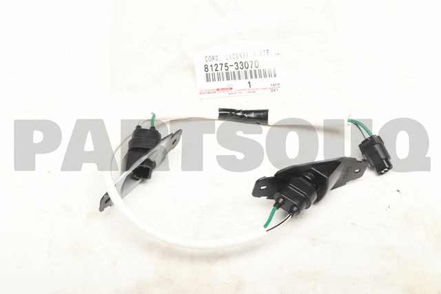 8127533070 Genuine Toyota CORD, LICENSE PLATE LAMP 81275-33070 OEM