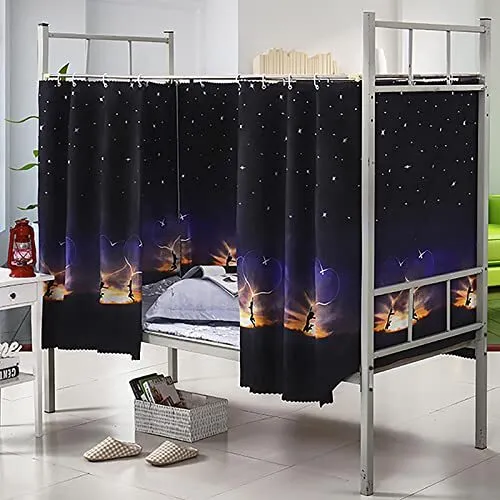 Dormitory Bunk Bed Curtains, Single Bed Tent Curtain, Privacy Shading