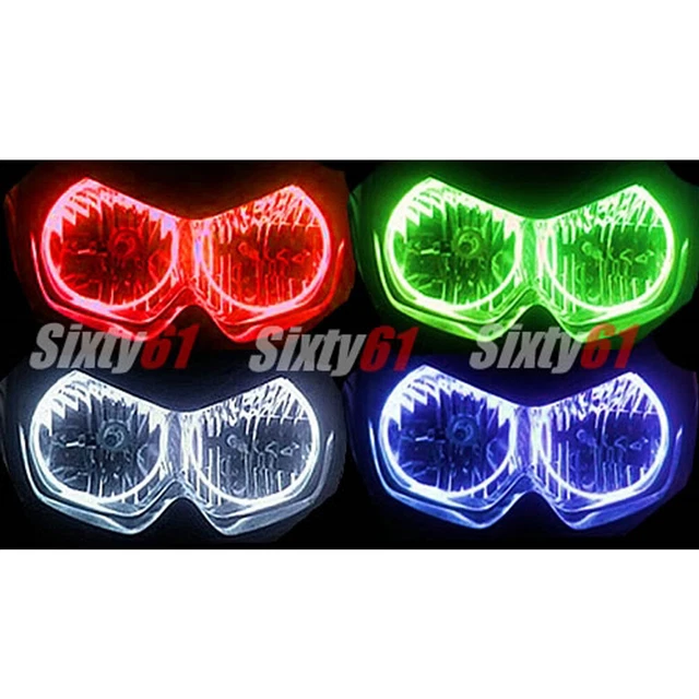 Autocollants Yeux De Démon Verts Pour Voiture, Moto, Casque - Lot De 3 Paires - Effet Changement De Couleur Au Soleil - 2