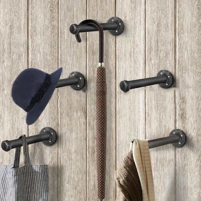 Industrial Retro Iron Pipe Shelf Bracket Wall-Mounted Holder Rack Stand Tool 1x