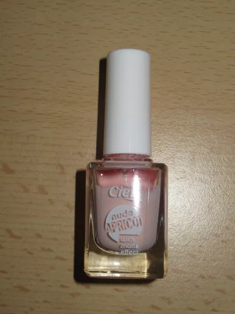 Cien nude Apricot matte effect Nagellack Rosa Natur Nail polish 11 ml NEU!