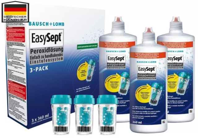 Easysept 1x 2x 3x 360m 355ml 120mll Sensitive Eyes Multipack Anwendung