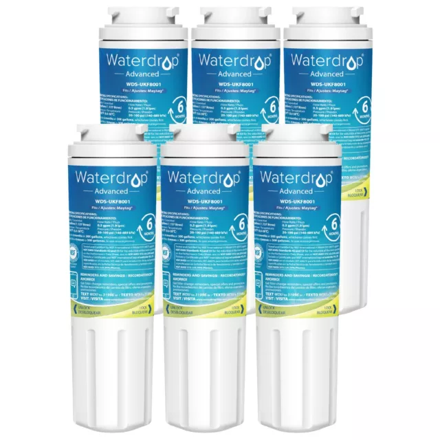 Waterdrop UKF8001 Refrigerator Water Filter, Replacement for  Maytag UKF8001