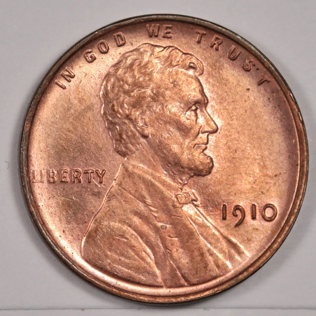 1910 Lincoln Head Cent.  Original.  Gem BU.  179384
