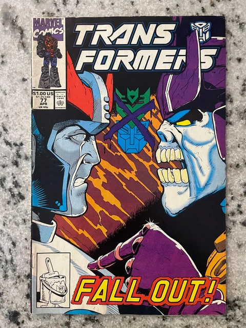 Transformers # 77 FN Marvel Comic Book Optimus Prime Megatron Bumble Bee J915