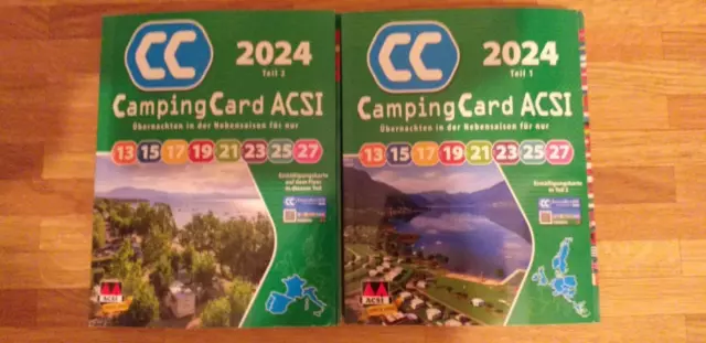 CampingCard ACSI Campingführer 2024 ohne Ermäßigungskarte