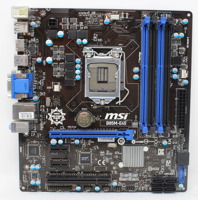 MSI B85M-E45 MS-7817 Ver:2.1 Intel B85 Mainboard Micro ATX Sockel 1150