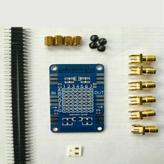 Kit fai da te Advanced NanoVNA Testboard per analizzatore di rete vettoriale professionale