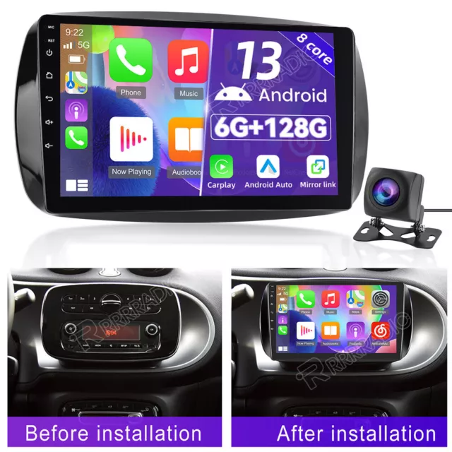 6+128G Carplay Für Mercedes Benz Smart Forfour Fortwo 453 Android Autoradio Navi