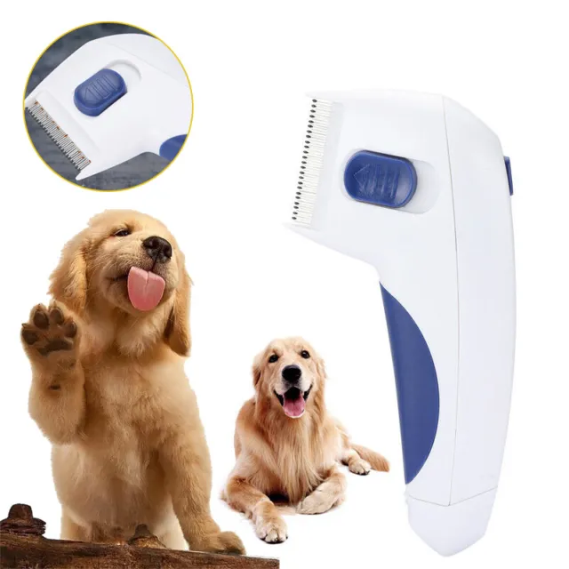Pet Lice Remover Electric Flea Cat Dog Cleaning Comb Hair Removal Brush