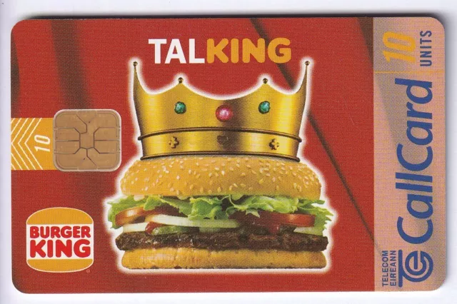 Europe  Telecarte / Phonecard .. Irlande 10U Hamburger Burger King 97 Chip/Puce