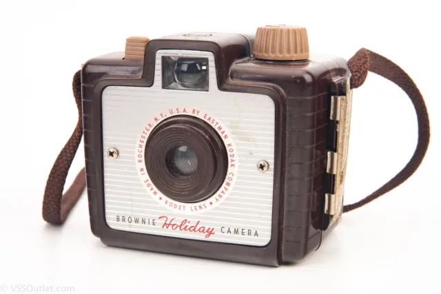 Kodak Holiday Flash Brownie 127 Roll Film Camera WORKS Vintage V24