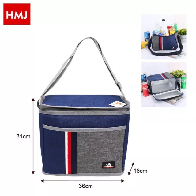 Borsa Termica 36x31x18Cm Frigo Borsetta Porta Alimenti Pranzo Spiaggia Mare hmj