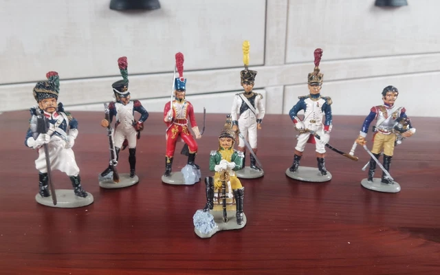 Lot 10 soldats de plomb neufs Delprado 1er Empire France garde