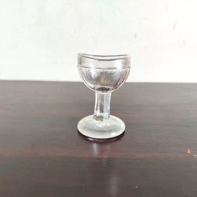 1930s Vintage Klar Glas Ösen Waschung Tasse Okuläre Pflege Optischer Sammler Alt