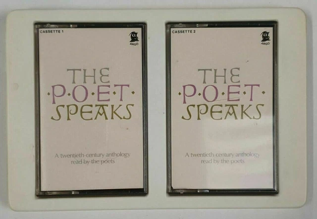 The Poet Speaks - 20th Century Anthology Read By The Poets- Double Cassette. Sw8 3