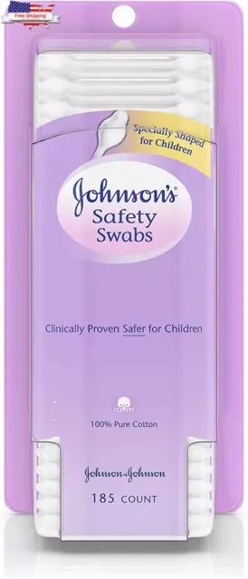 JOHNSON'S Safety Swabs 185 Each ⭐️⭐️⭐️⭐️⭐️