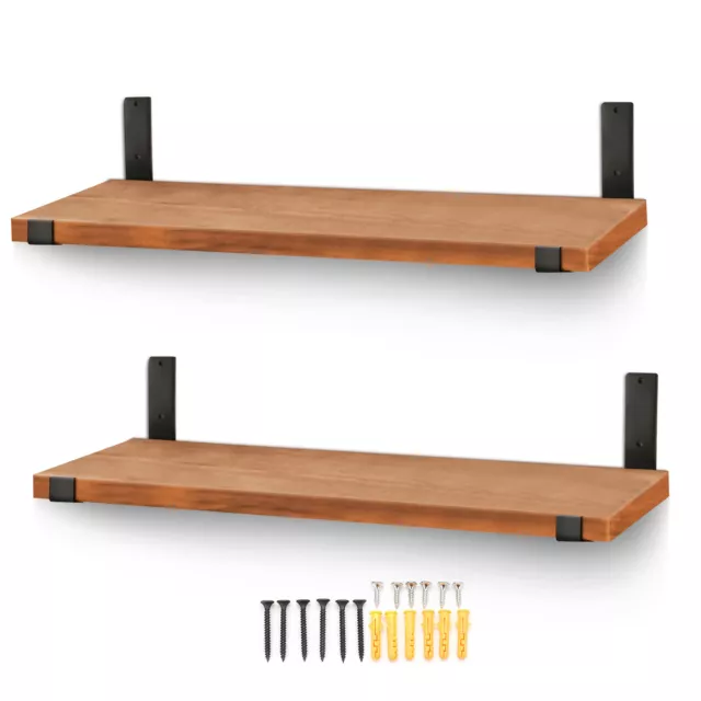 4 Pack Wall Mounted Shelf Brackets Iron L-Shaped Heavy Duty Floating Support USA