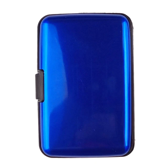 ZZLife Portacarte In Alluminio Con Blocco RFID, 6 Slot, Sottile E Leggero, Per Uomo E Donna