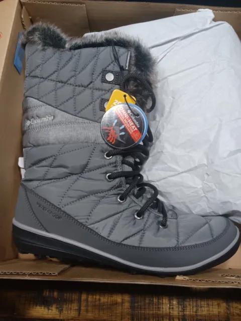 Columbia Womens Heavenly Tall Omni-Heat  Winter-Snow Boots Sz 9.0 Waterproof