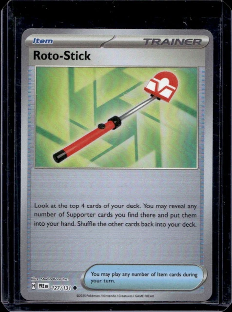Pokemon Roto Stick 2025 POKEMON SV Prismatic Evolutions Roto-Stick Poke Ball #127/131 £0. ...