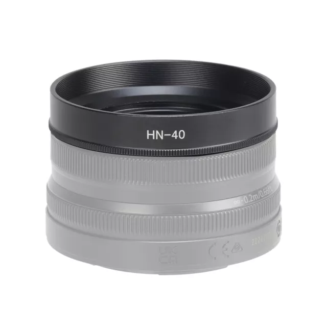 Lens Hood Shade for Nikon NIKKOR Z DX 16-50mm f/3.5-6.3 VR Z30 Z50 Zfc for HN-40
