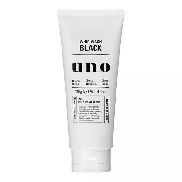 [SHISEIDO] UNO Ultra Black Wash Anthrazit Gesichtsschaum Reiniger für Männer 130g NEU