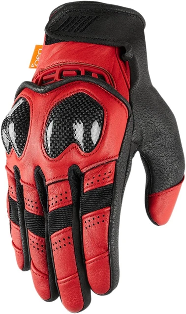 Contra 2 Street Motorcycle Gloves Red Small Icon 3301-3707