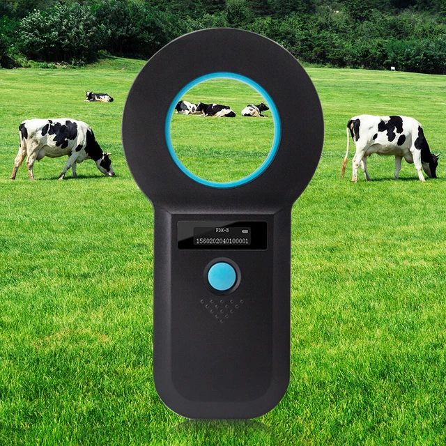 B# Pet ID Reader RFID Handheld Microchip Scanner Animal Chip Scanner Identificat