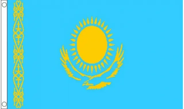 Kazakistan Nazionale Bandiera Bara Drappo Con Speedy Spedizione