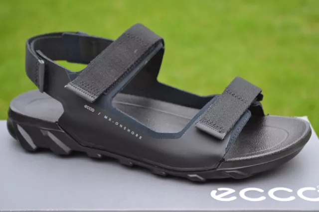 ECCO BNIB Mens Flat Sandals MX ONSHORE M Black UK 9-9.5 / EU 43