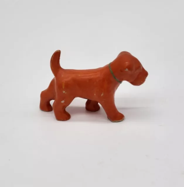 Vintage Scotty Scottie Dog Puppy Figurine Orange Black JAPAN