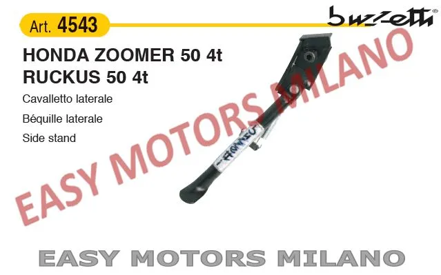 4543 - BUZZETTI Chevalet Latéral Honda Zoomer 4T Ruckus 4T 50