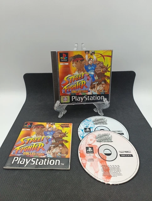 Street Fighter 2 Collection White Label Sur PS1 - Complet PAL - Comme Neuf