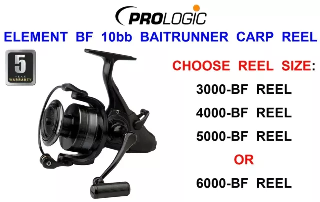 CLEARANCE PROLOGIC ELEMENT Bf Baitfeeder Reel Free Spool Carp Fishing  Baitrunner £39.50 - PicClick UK