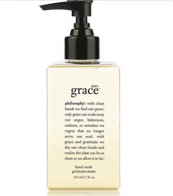 New + Pump Philosophy Pure Grace Hand Wash Soap Gel 7.5 Fl Oz