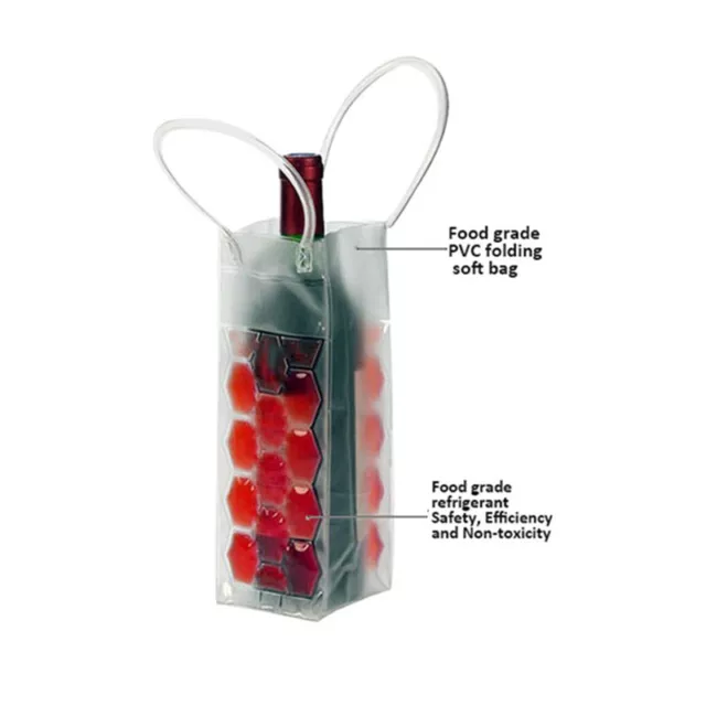 Wine cooler Bag With Gel Walls Freezable Ice Chiller Carrier Foldable AUSTOCK 3