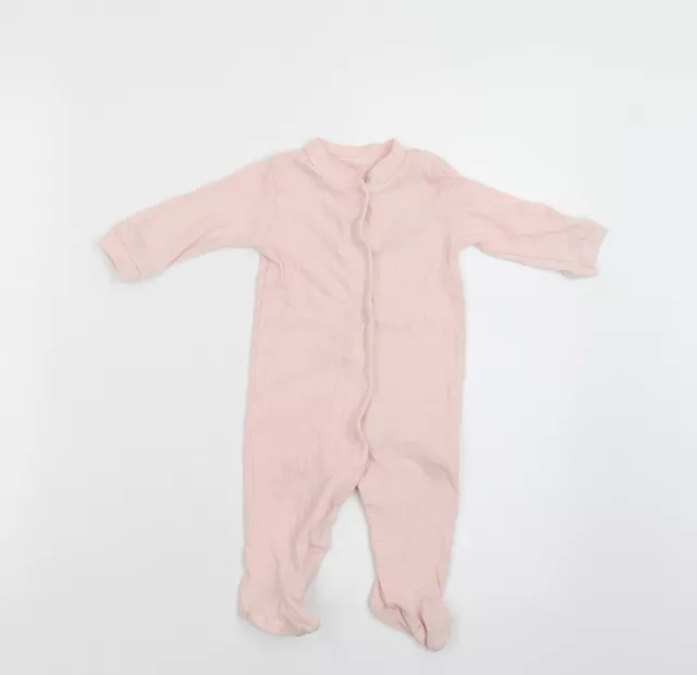 Chick Pea Baby Pink Cotton Babygrow One-Piece Size 3-6 Months Snap