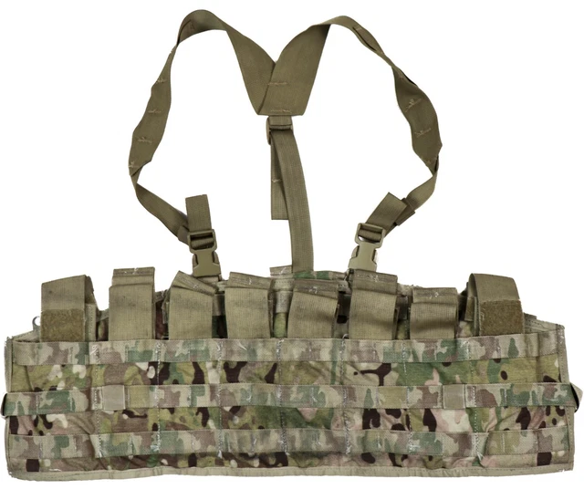 US Army OCP Multicam Molle II Tactical Assault Panel TAP Chest Rig Harness Vest