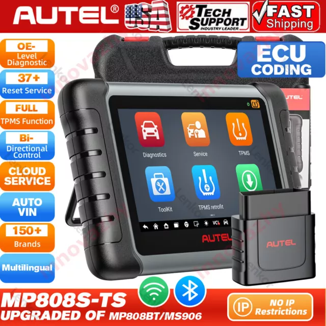 2023 Autel MaxiPRO MP808S-TS MP808S Diagnostic Scanner TPMS Programming & Coding