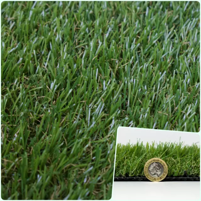 40mm Thick Dense Realistic Feel Artificial Grass 4m & 5m Wide £17.99m²