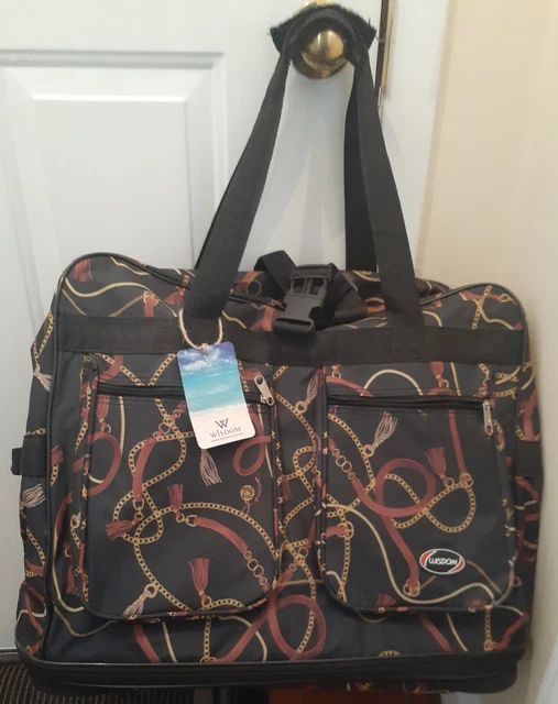 Expandable Rolling Duffle Travel Bag Wheeled Spinner  Trolley Carry On Luggage