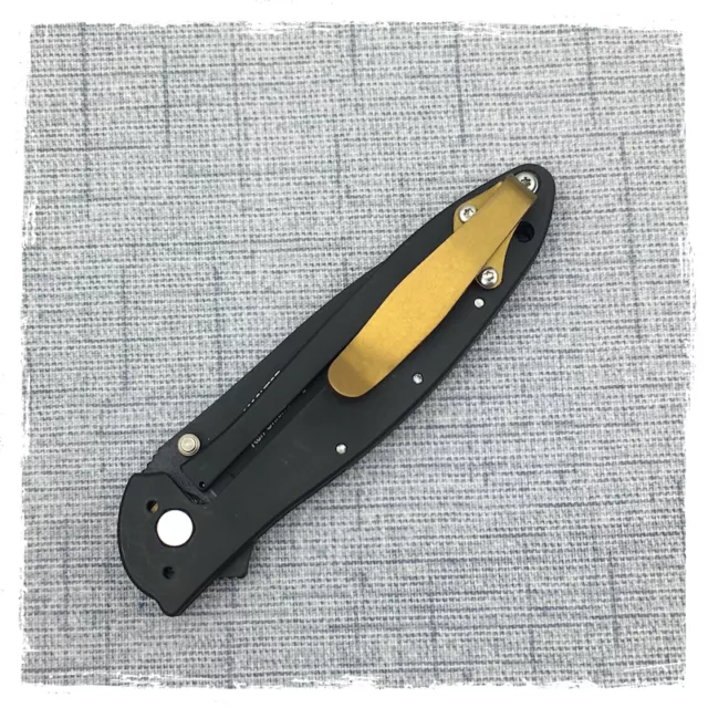 New Bronze Titanium Deep Carry Pocket Clip Made For Kershaw Leek Knife