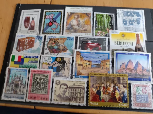 Italien schönes Lot nur sauber gestempelte Briefmarken